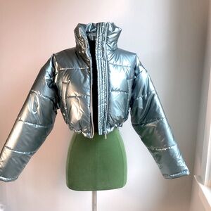 Urban Outfitters Crop Puffer Jacket